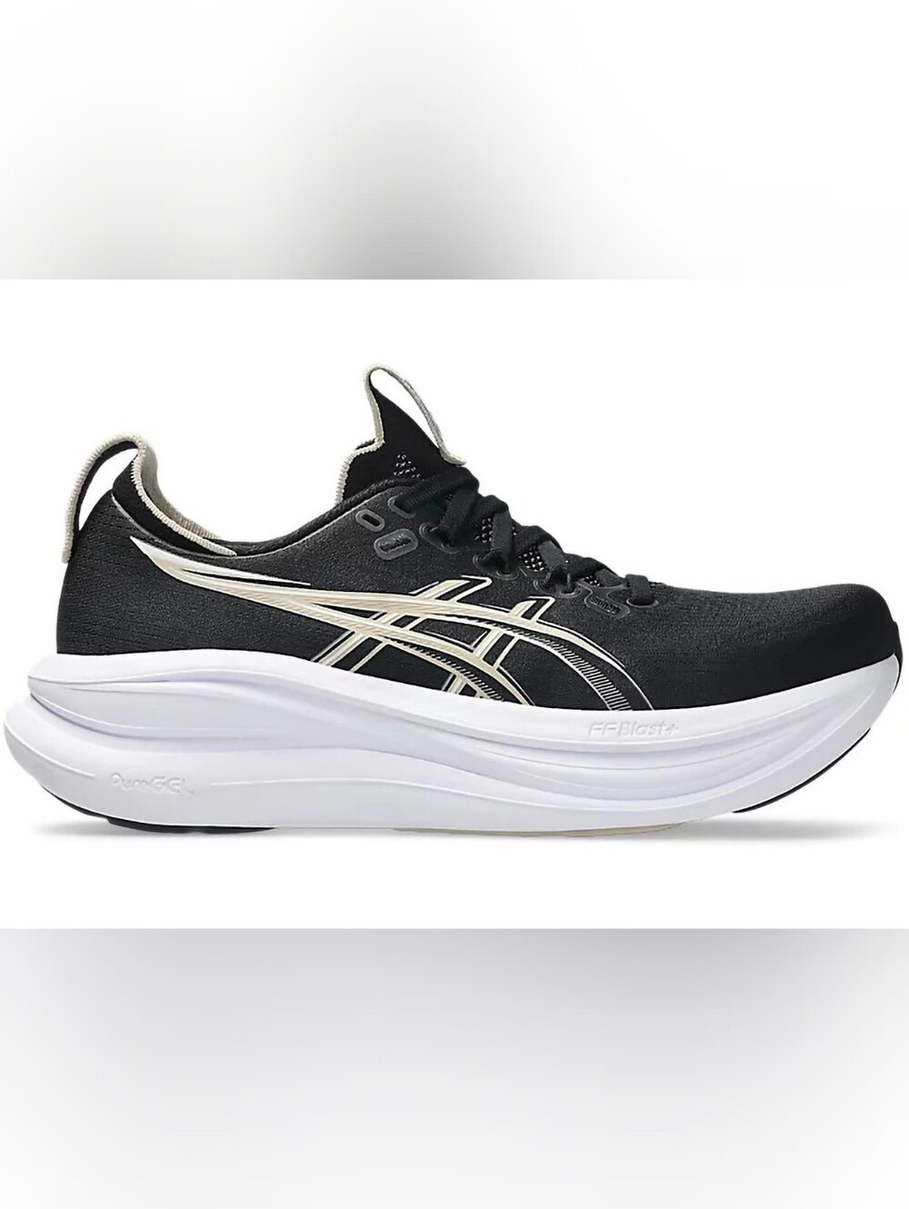 ASICS GEL-NIMBUS 28 women's running shoes in Black/Feather Grey Size 6.5 NIB - Picture 3 of 6